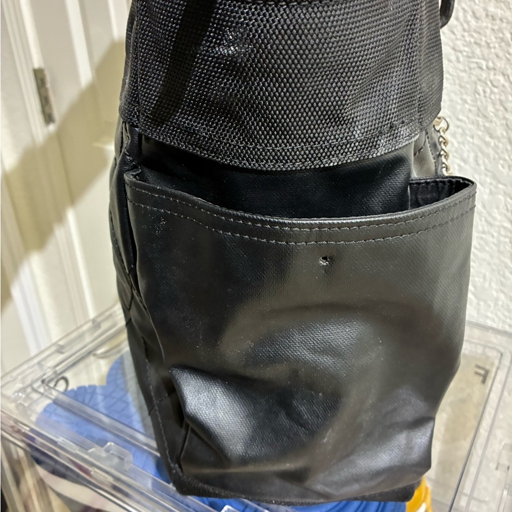 Black Quilted Tote Bag - Picture 3 of 7